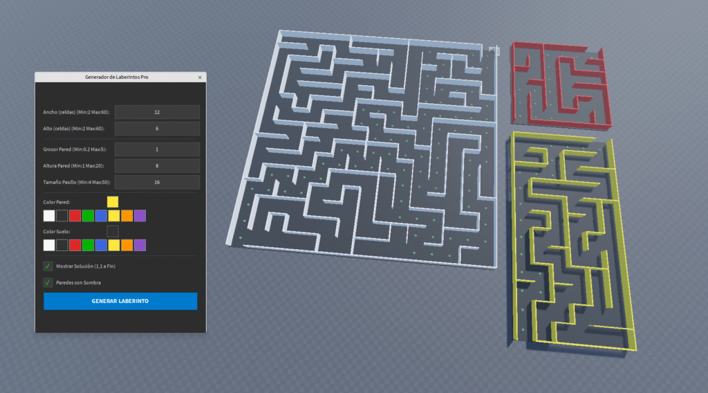 Roblox Studio: Genera Laberintos 3D en Segundos con Este Plugin (¡Con